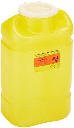 BD™ 5 Gallon Yellow Chemotherapy Sharps Container 2-Piece Snap-On Lid
