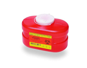 BD™ 3.3 Quart Red Multi-purpose Sharps Container 1-Piece Funnel Lid