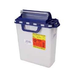 BD™ 3 Gallon Blue Pharmaceutical Waste Container Horizontal Drop Counter Balanced Lid