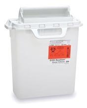 BD™ 3 Gallon Clear Multi-purpose Sharps Container Recycleen™ Horizontal Counterbalanced Door