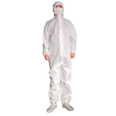 Coverall Cypress Large White Disposable NonSterile