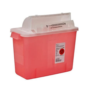 Covidien 8 Quart Multi-purpose Sharps Container SharpStar™ In-Room™ 1-Piece Horizontal Entry Lid