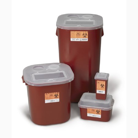 Medegen Medical Products LLC 2 Gallon Multi-purpose Sharps Container 1-Piece Vertical Entry Lid